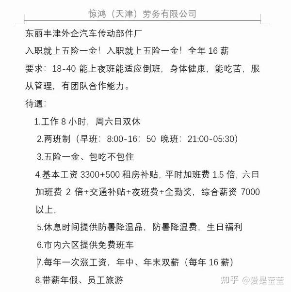 天津生活网最新招工信息概览